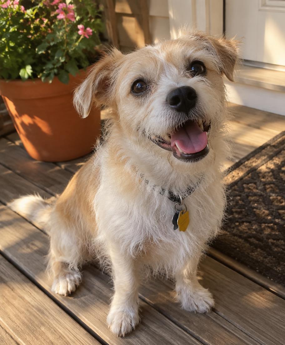 Biscuit, a terrier mix, this week's featured dog